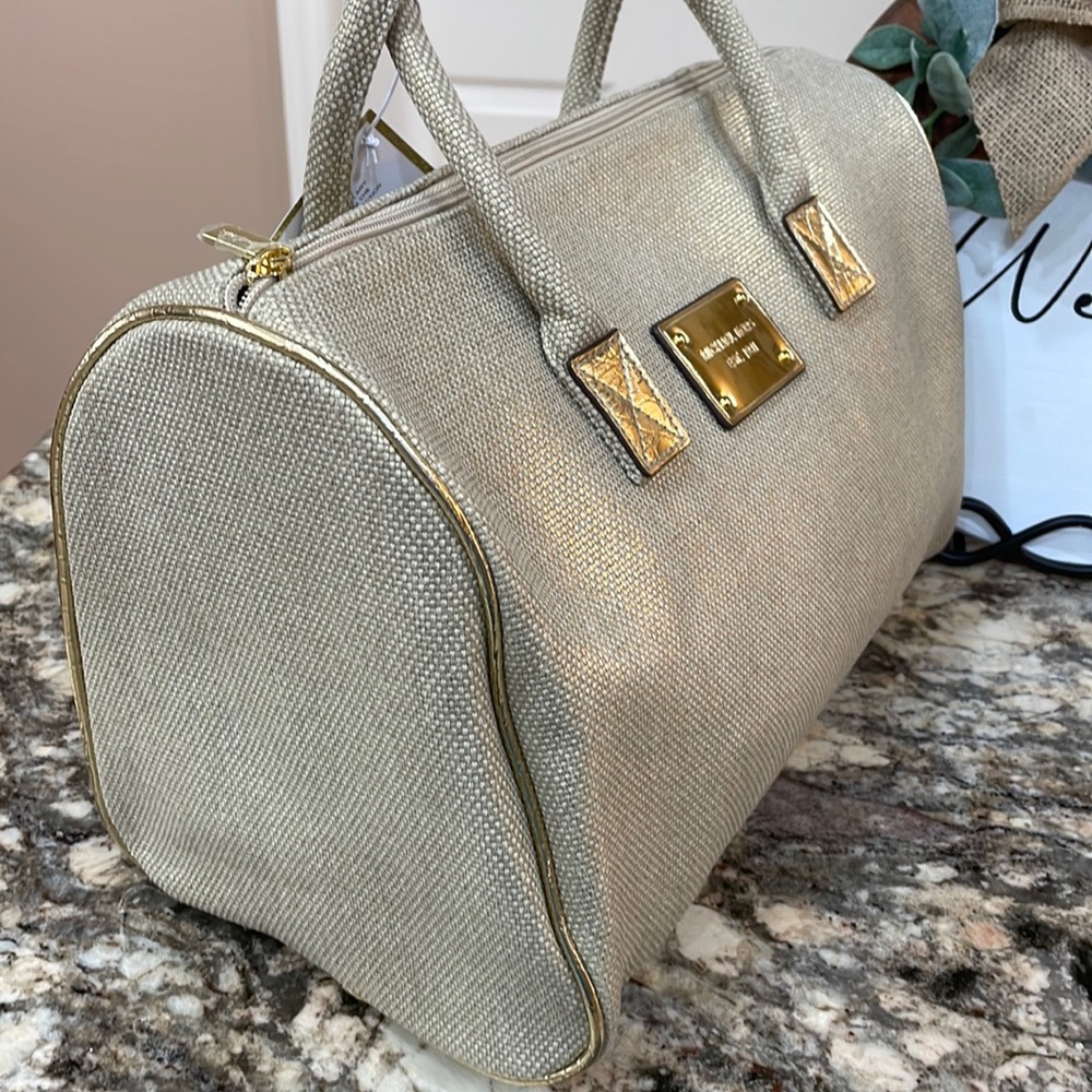 Nwt Michael Kors Large Canvas Satchel - image 5